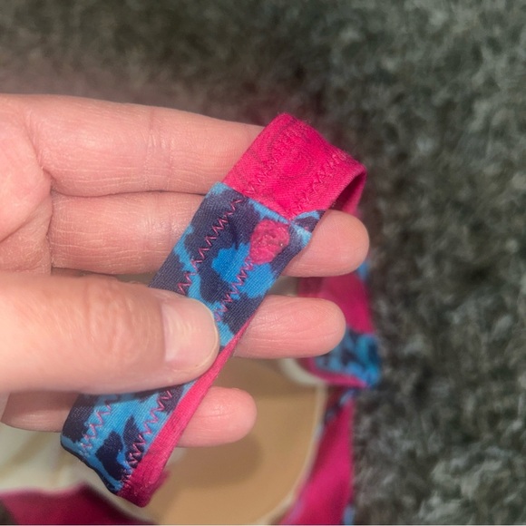 Hot pink paisleys and blue cheetah print one piece Gottex Swimsuit size 10 - Picture 12 of 12